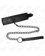 KINK - COLLIER DE BONDAGE EN NÉOPRÈNE MODÈLE 2 AVEC CEINTURE 78 CM RÉGLABLE 37,5 X 49,5 CM