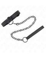 KINK - COLLIER AVEC LAISSE FONCÉE 65 CM AJUSTABLE 37-54 CM X 3 CM