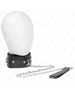 KINK - COLLIER AVEC LAISSE 65 CM AVEC RESTRICTIONS NOIR 36-42 CM X 5,5 CM