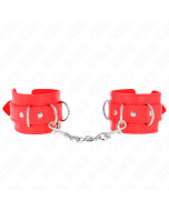 KINK - 3 APPAREILS-POIGNETS AJUSTABLES ROUGE 17,5-25 CM X 6 CM