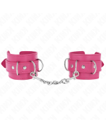 KINK - 3 APPAREILS-POIGNETS AJUSTABLES ROSE 17,5-25 CM X 6 CM