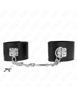 KINK - APPUI-POIGNETS AVEC FERMETURE PAR CADENAS NOIR AJUSTABLE 16-23 CM X 5,5 CM