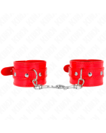 KINK - MANCHETTES BRILLANTES ROUGE AJUSTABLES 23-33 CM