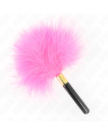 KINK - PLUMES TICKLE EN MÉTAL DORÉ FUCHSIA 18 CM
