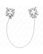 KINK - PINCES À METELLES FLEUR EN MÉTAL AVEC CHAÎNE
