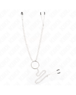 KINK - PINCES TRIPLE À TAMELON ET CLITO AVEC CHAÎNE MODÈLE 1