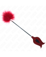 KINK - PLUMES DE CHACOUILLES AVEC PALETTE EN FORME DE ROSE 8 CM