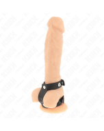 KINK - ANNEAU PÉNIS DOUBLE EN CUIR RÉGLABLE