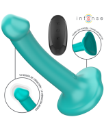 INTENSE - KATIE VIBRATEUR AVEC VENTOUSE 10 VIBRATIONS TÉLÉCOMMANDE BLEUE