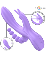 INTENSE - MIKO TRIPLE VIBRATEUR LAPIN & STIMULATEUR & ANAL 7 VIBRATIONS VIOLET