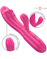 INTENSE - IVY VIBRATEUR FLEXIBLE 10 VIBRATIONS AVEC LANGUE STIMULANTE ROSE