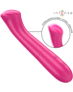 INTENSE - PATY VIBRATEUR 19 CM FLEXIBLE 10 VIBRATIONS MODÈLE 2 ROSE