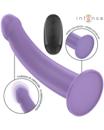 INTENSE - EDDIE VIBRATEUR 17,5 CM 10 VIBRATIONS VIOLET TÉLÉCOMMANDE