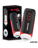 JAMYJOB - Masturbateur Buccal Automatique Blaze 5 Modes d'Aspiration et de Vibration