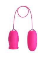 PRETTY LOVE - OEUF VIBRANT DAISY + LANGUE STIMULANTE CLITORIS ROSE