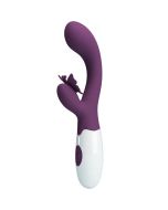 PRETTY LOVE - BUTTERFLY KISS VIBRATEUR RABBIT ET STIMULATEUR DE POINT G VIOLET