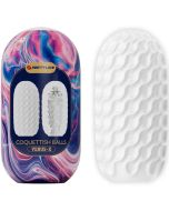 PRETTY LOVE - COQUETTISH BALLS MASTURBATEUR HOMME EN SILICONE BLANC