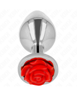 KINK - PLUG ANAL ROSE ROUGE TAILLE S