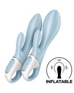 SATISFYER - AIR PUMP BUNNY 1 VIBRATEUR GONFLABLE LAPIN BLEU