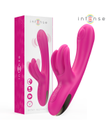 INTENSE - BRITNEY VIBRATEUR LAPIN MULTIFONCTION 23 CM ROSE