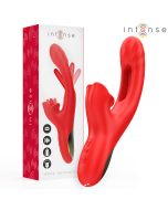 INTENSE - JESSICA VIBRATEUR MULTIFONCTION STIMULATION CLITORIS 24,8 CM ROUGE