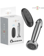 INTENSE - PLUG ANAL 10 VIBRATIONS GODE MÉTALLIQUE AVEC TÉLÉCOMMANDE S