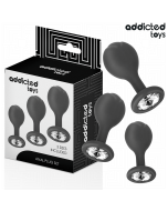 ADDICTED TOYS - LOT DE 3 PLUG ANAL AVEC BIJOU