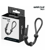 ADDICTED TOYS - CORDE EN SILICONE POUR LE PÉNIS À TRIPLE BOUCLE