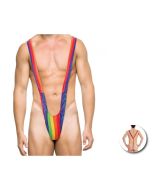FIERTÉ - TRIKINI HOMME DRAPEAU ARC-EN-CIEL