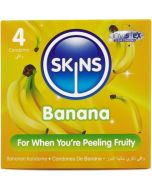 SKINS - PACK DE 4 PRÉSERVATIFS BANANE PREMIUM