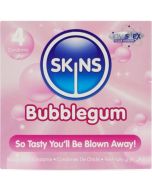 SKINS - PACK DE 4 PRÉSERVATIFS BUBBLEGUM PREMIUM