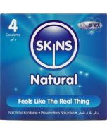 SKINS - PACK DE 4 PRÉSERVATIFS NATURELS PREMIUM