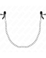 KINK - PINCES À TAMELON CHAÎNE PLATE ARGENT 34 CM