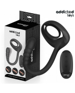 ADDICTED TOYS - ANNEAU PÉNITENTIAIRE VIBRANT POUR POINT P AVEC TÉLÉCOMMANDE
