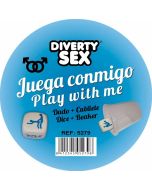 DIABLO PICANTE - DÉ DUR BLANC AVEC POSITIONS D'HOMMES ET CUBE