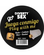 DIABLO PICANTE - DÉ DUR DORÉ AVEC POSITIONS ET CUBE