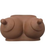 DIABLO PICANTE - TIRELIRE EN FORME DE SEINS TON FONCÉ