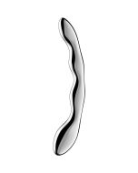 SATISFYER - COSMIC CREST 2 GODEMICHET DOUBLE EN ACIER INOXYDABLE