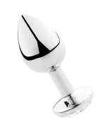 SECRETPLAY - PLUG ANAL TRANSPARENT ALUMINIUM 8 CM