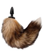 DARKNESS - QUEUE NATURELLE AVEC PLUG ANAL EN SILICONE 10 CM