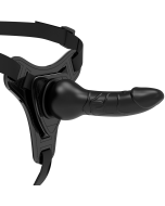 FETISH SUBMISSIVE HARNESS - SILICONE NOIR RÉALISTE 16 CM