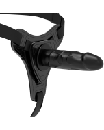 FETISH SUBMISSIVE HARNESS - SILICONE NOIR RÉALISTE 15 CM