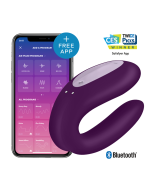 SATISFYER - Application Double Joy Con Violet