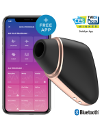 SATISFYER - STIMULATEUR ET VIBRATEUR AIR LOVE TRIANGLE NOIR