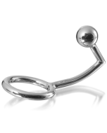 METAL HARD - ANNEAU COCK RING AVEC CROCHET INTRUS ANAL 45MM