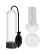 ACCRO À LA POMPE - RX3 TRANSPARENT AVEC MANCHON DE PLAISIR