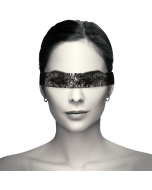 COQUETTE CHIC DESIRE - MASQUE EN DENTELLE NOIRE AVEC RUBAN