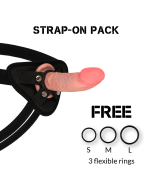 ROCKARMY - HARNAIS + GODE RÉALISTE TIGRE DOUBLE DENSITÉ 14 CM -O- 4.46 CM