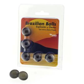 5 Boules Brésiliennes Gel Excitant Effet Frais