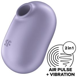 Stimulateur et Vibrateur Double Air Pulse Pro To Go 2 Violet